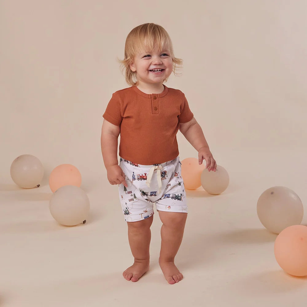 Biscuit Short Sleeve Bodysuit