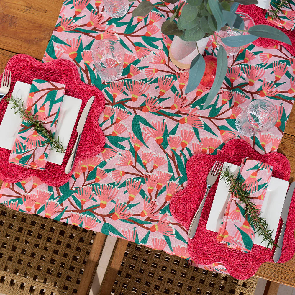 Linen Tablecloth (138cm x 240cm) Blossom Branches