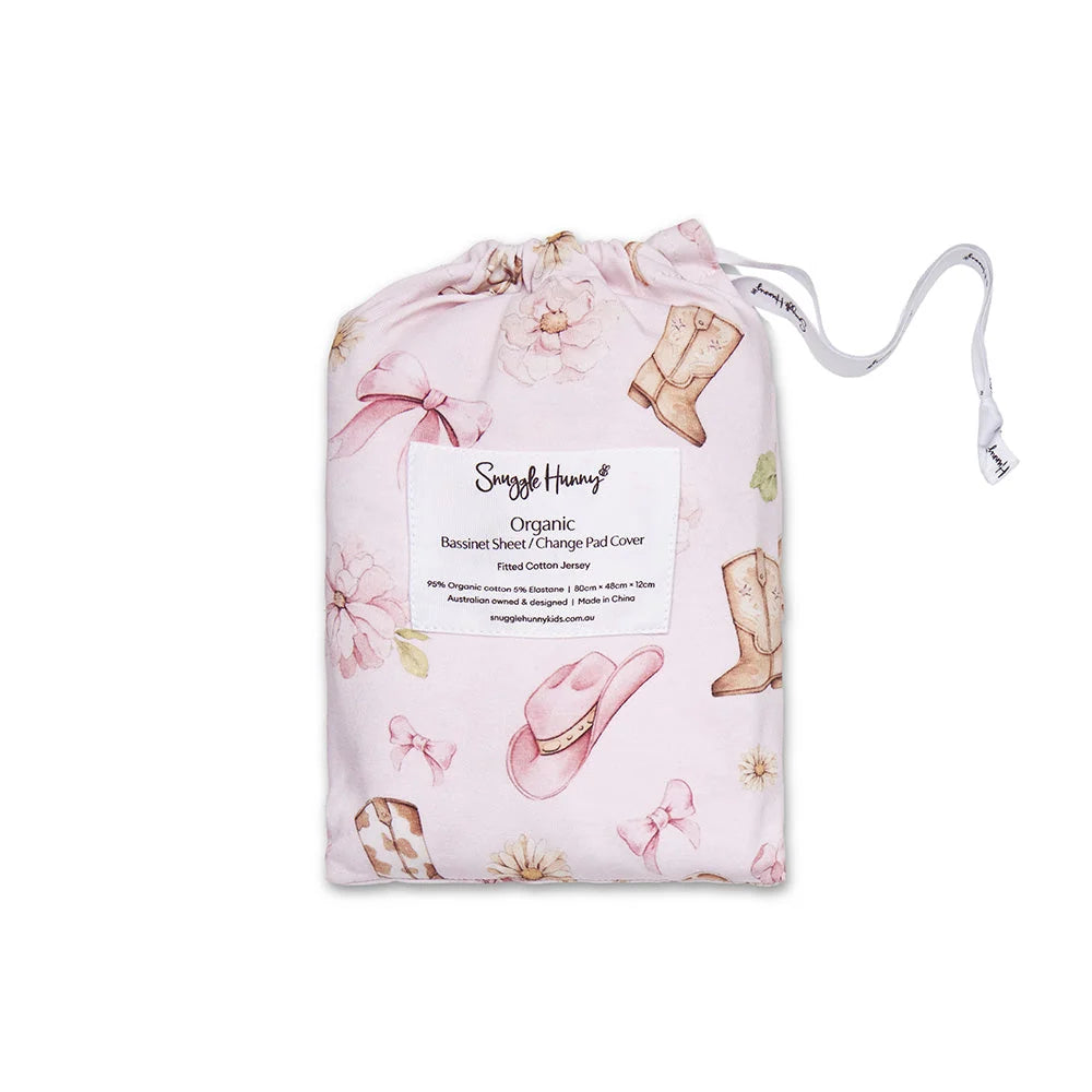 Boots & Bows Bassinet Sheet