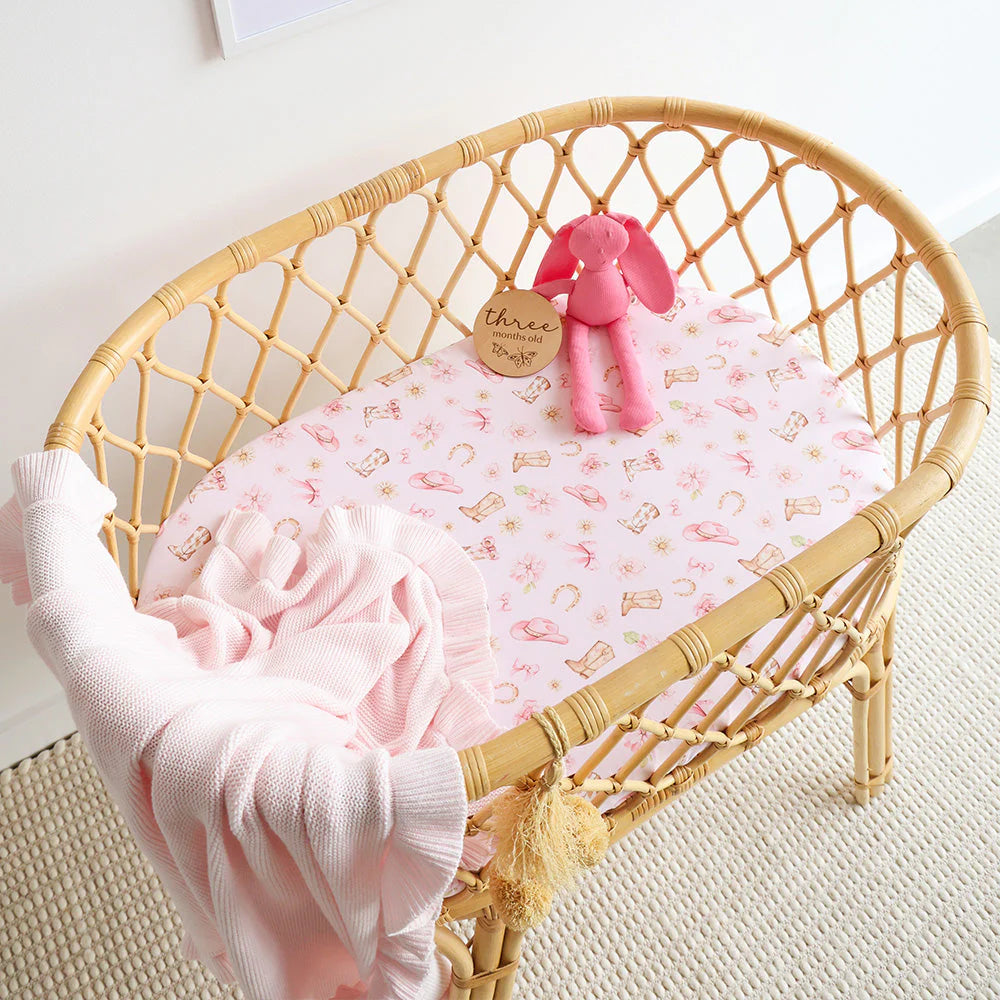 Boots & Bows Bassinet Sheet