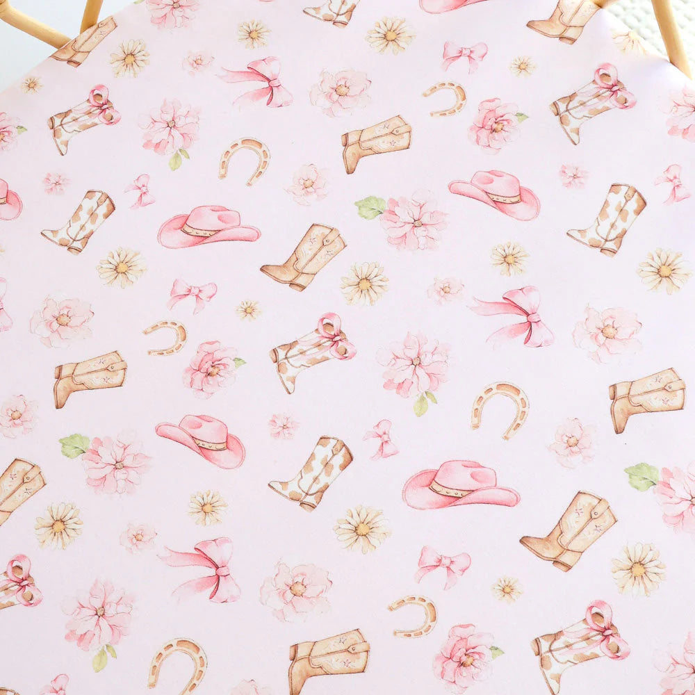 Boots & Bows Bassinet Sheet