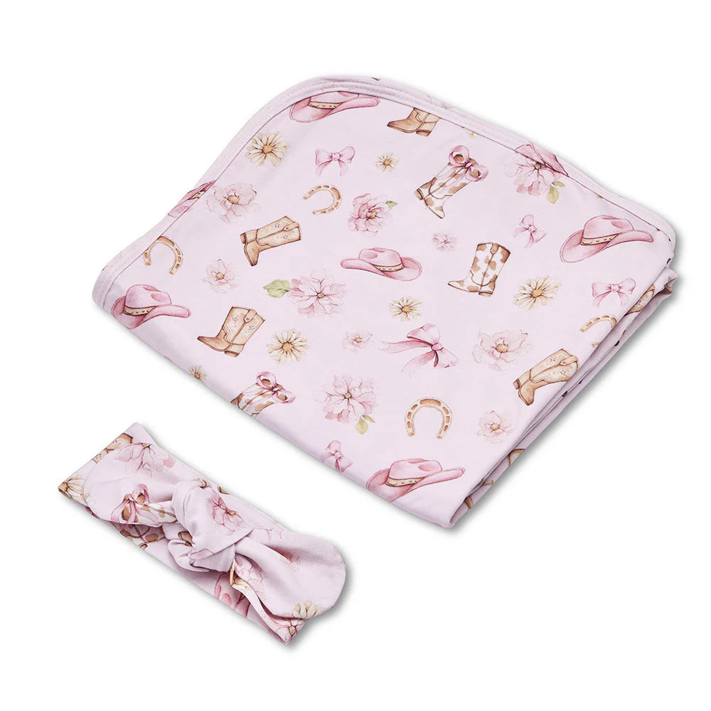 Boots & Bows Jersey Wrap Set