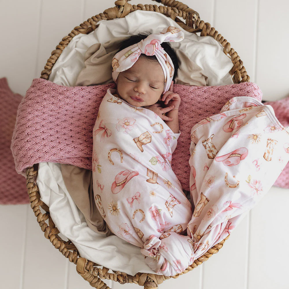 Boots & Bows Jersey Wrap Set