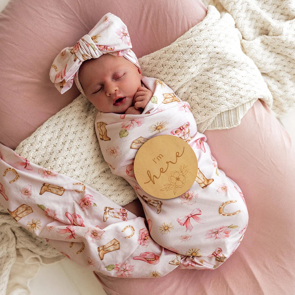 Boots & Bows Jersey Wrap Set