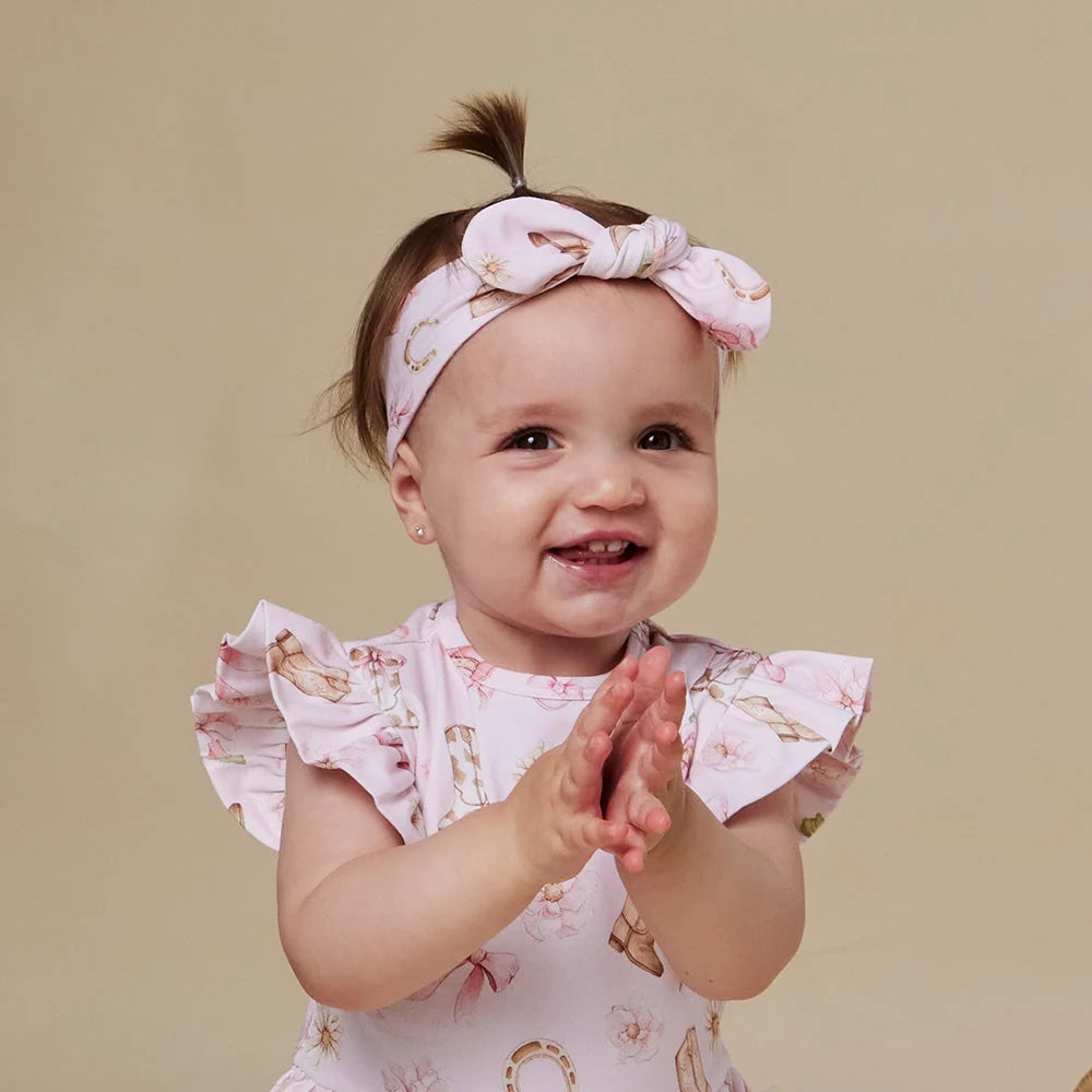 Boots & Bows Topknot Headband