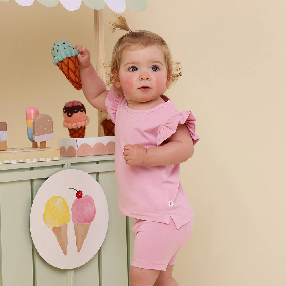 Bubblegum T-Shirt with Frill