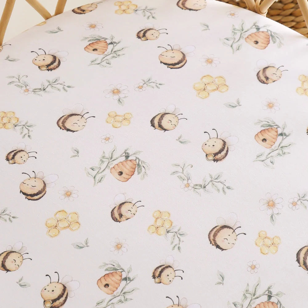 Bumblebees Bassinet Sheet