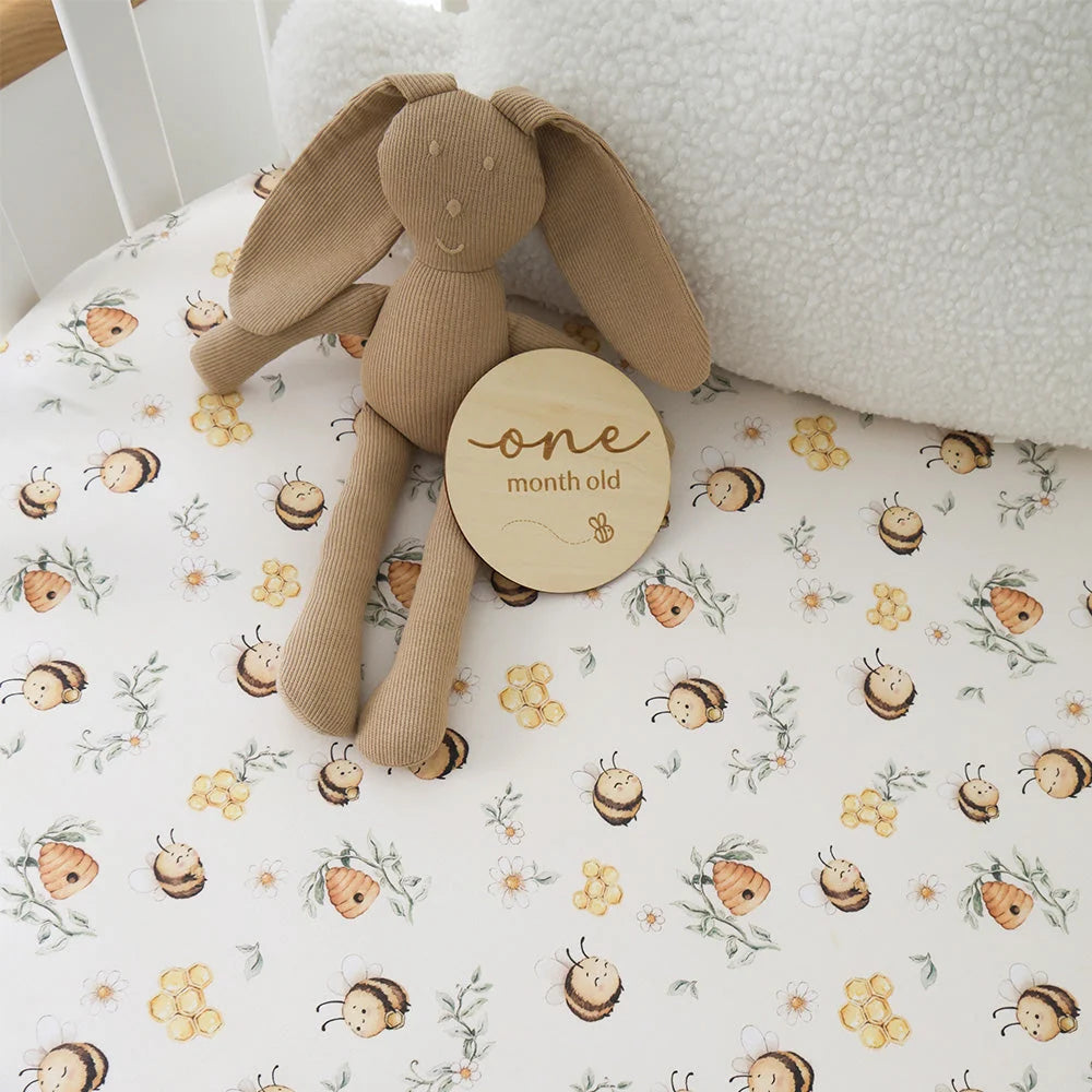 Bumblebees Cot Sheet