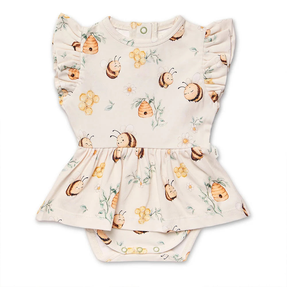 Bumblebees Short Sleeve Dress