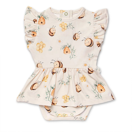 Bumblebees Short Sleeve Dress