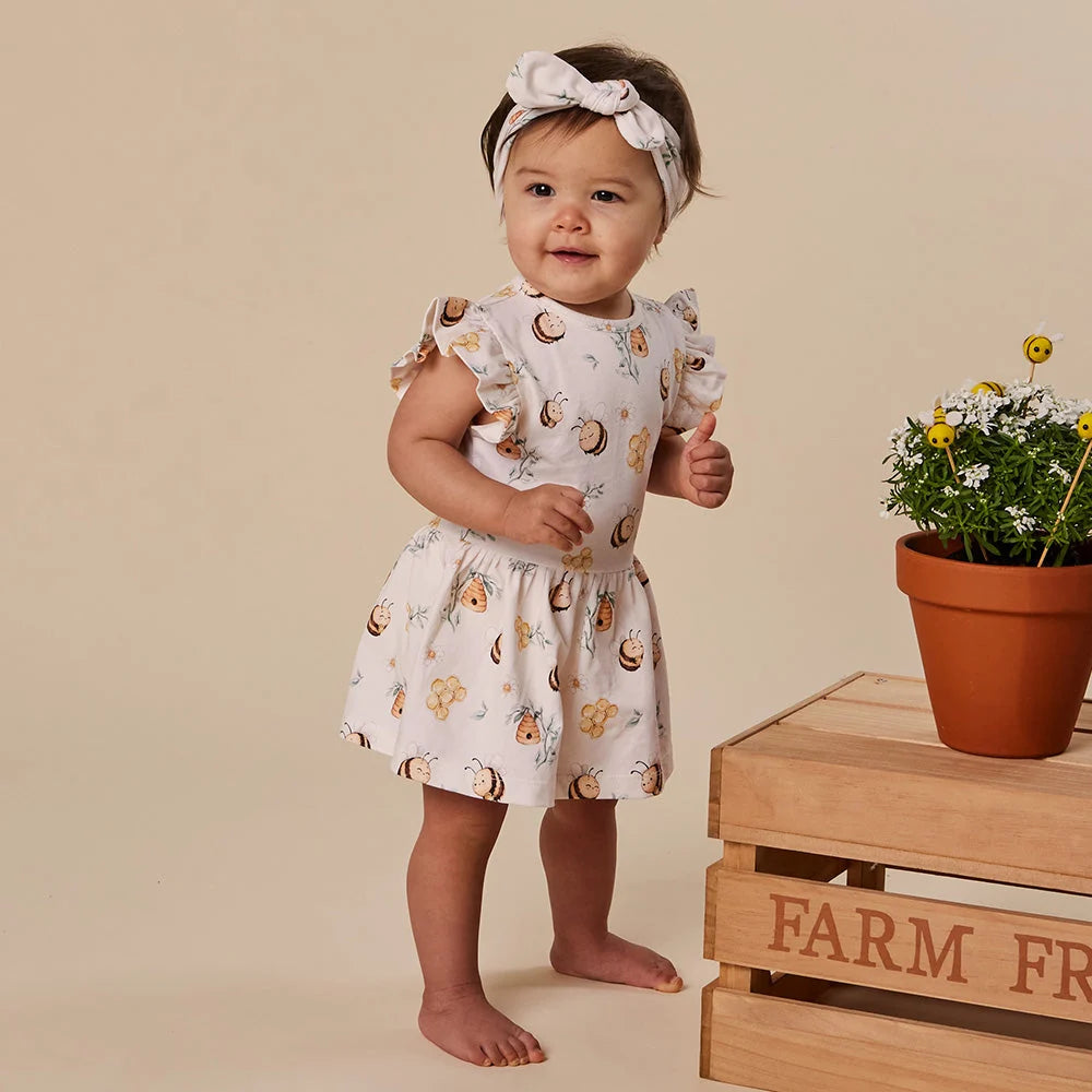 Bumblebees Short Sleeve Dress