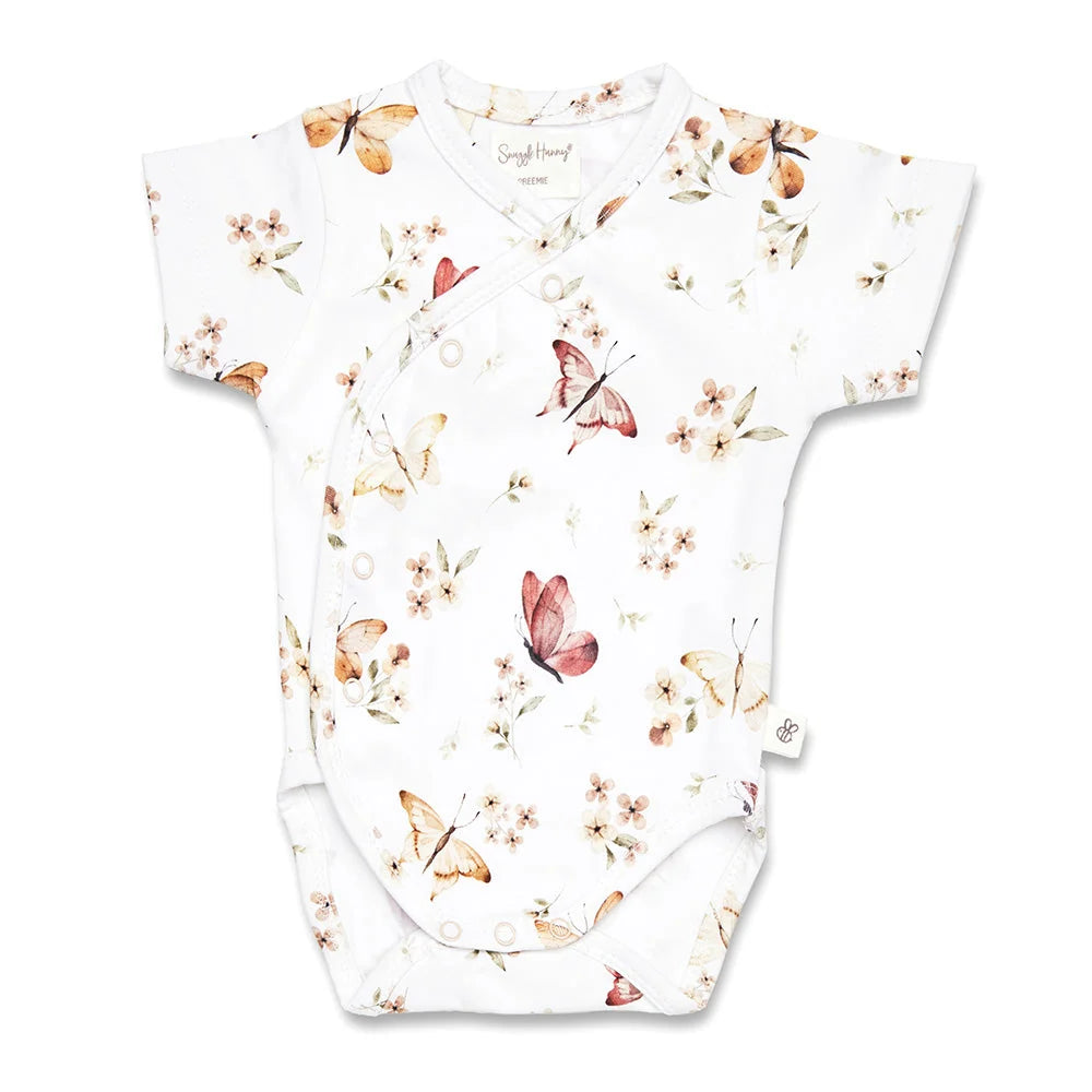 Butterfly Short Sleeve Kimono Bodysuit