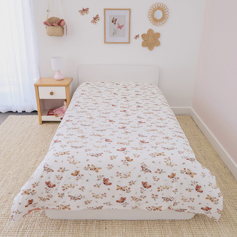 Butterfly Quilt Cover - Single Bed