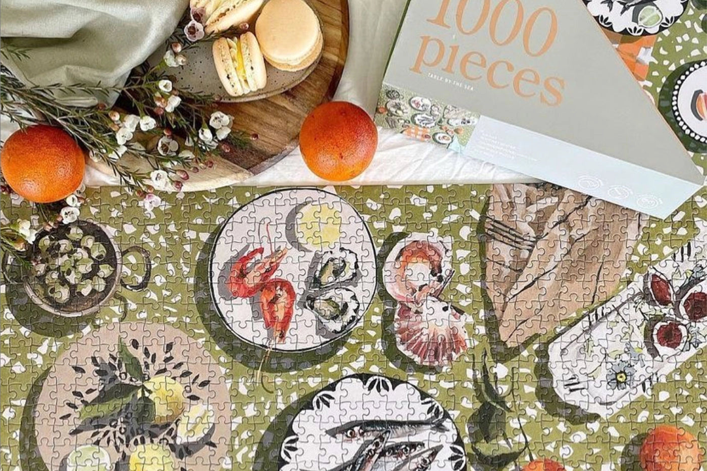 1000 Piece Puzzle Table by the Sea