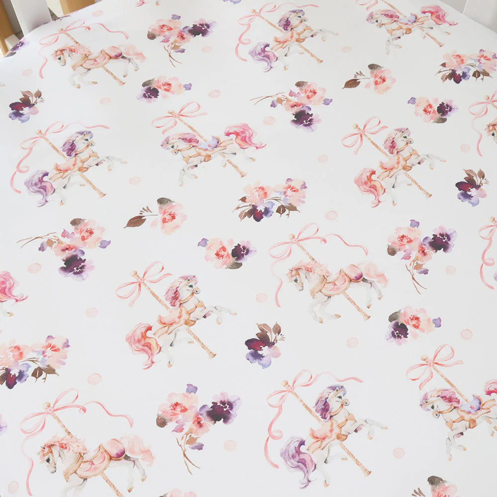Carousel Cot Sheet