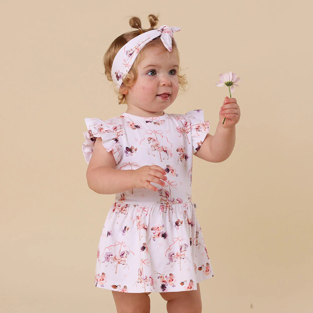 Carousel Short Sleeve Dress