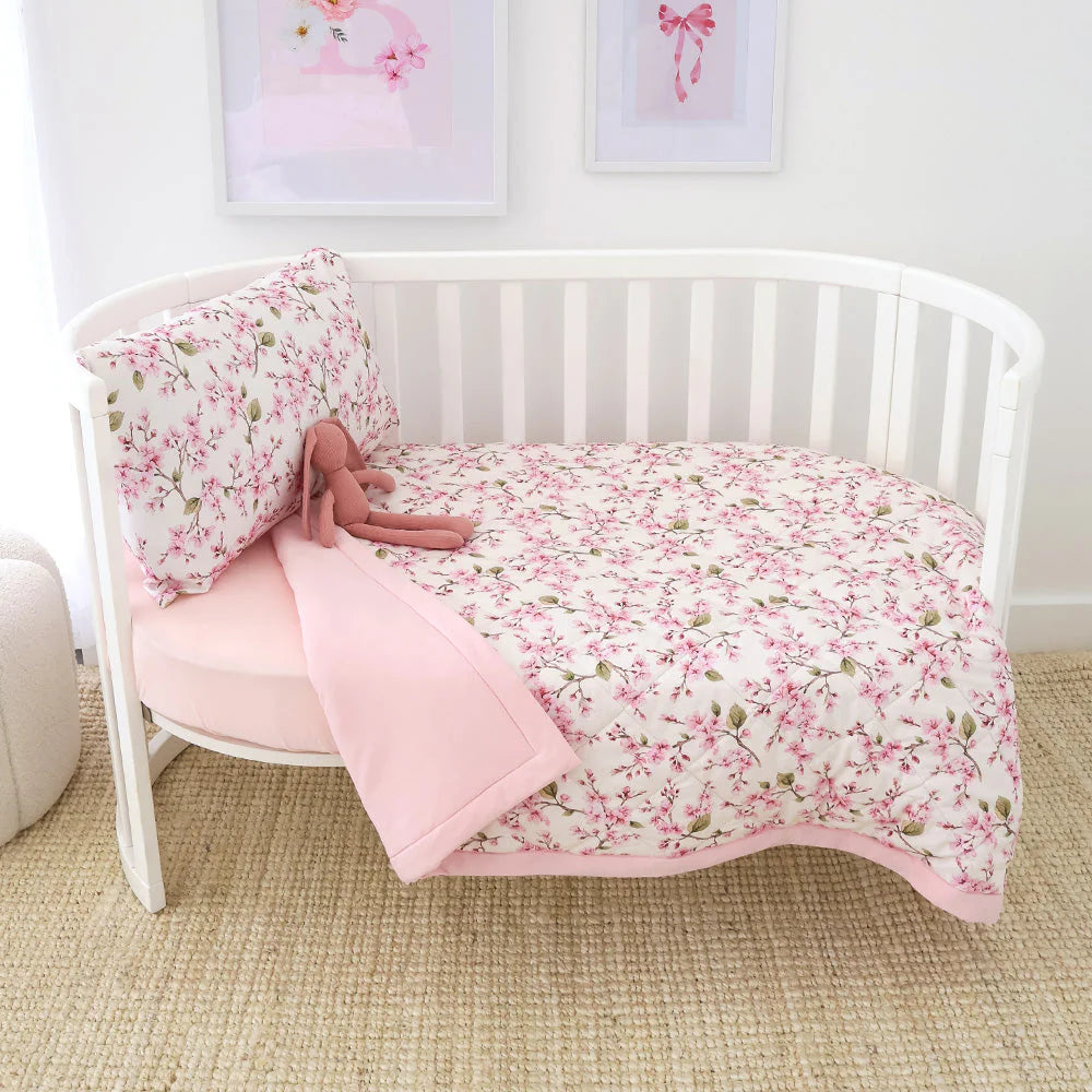 Cherry Blossom Cot Comforter