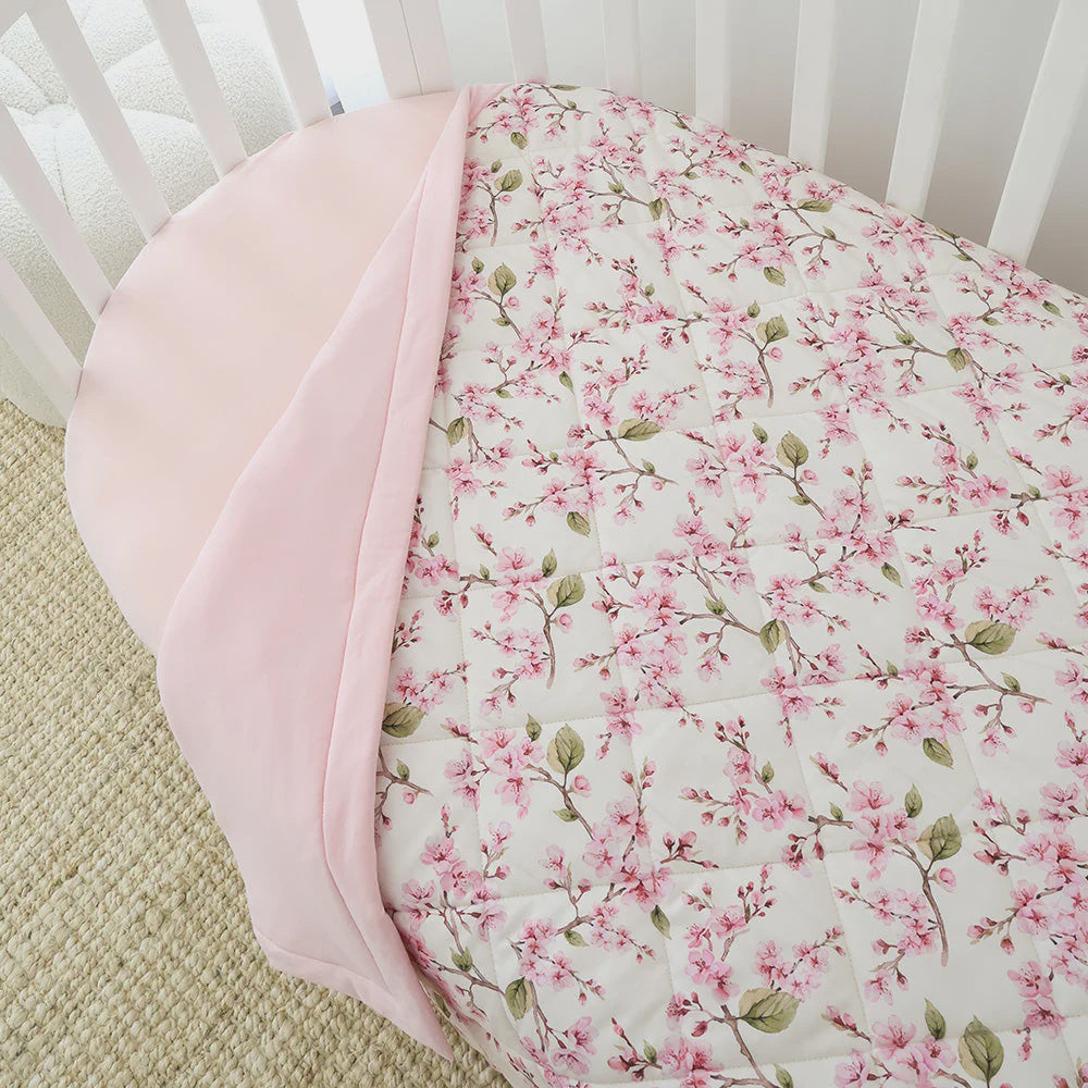 Cherry Blossom Cot Comforter