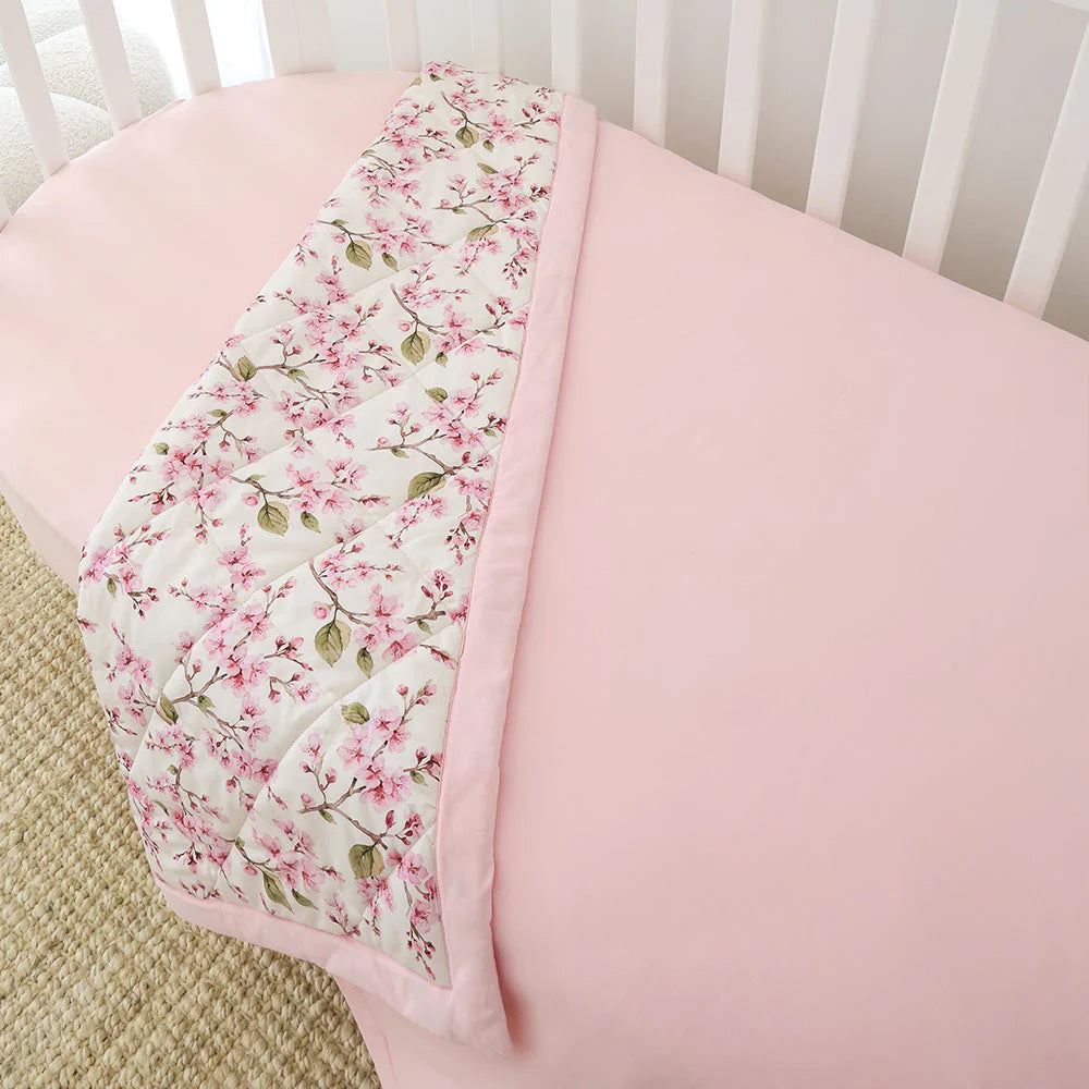 Cherry Blossom Cot Comforter