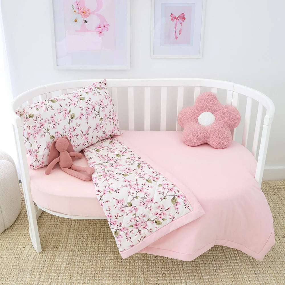 Cherry Blossom Cot Comforter