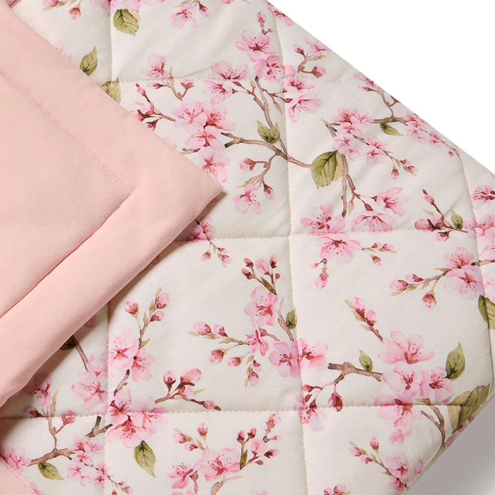 Cherry Blossom Cot Comforter
