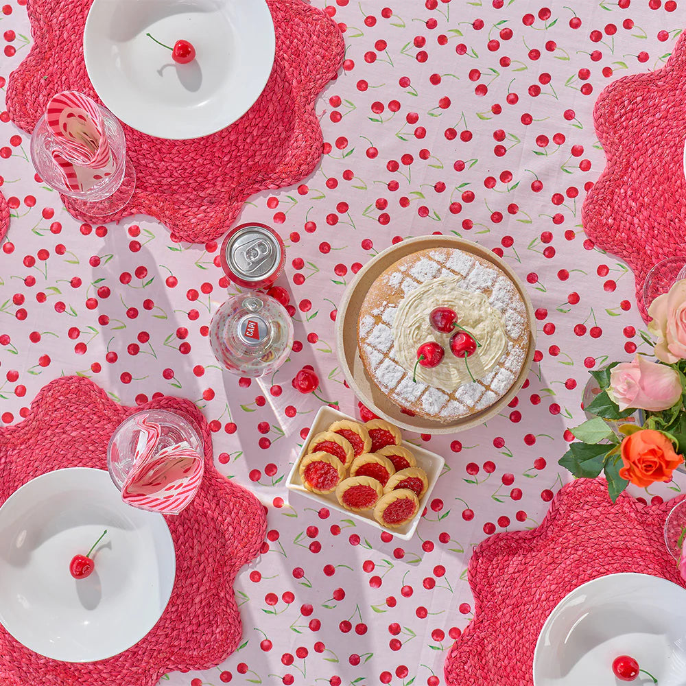 Cotton Tablecloth (140cm x 300cm) Cherrylicious