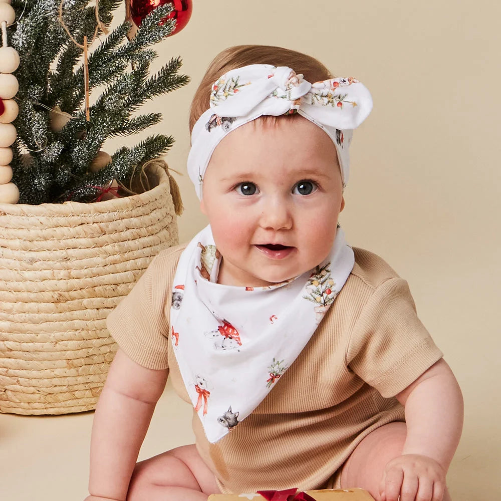 Christmas Pups Topknot Headband