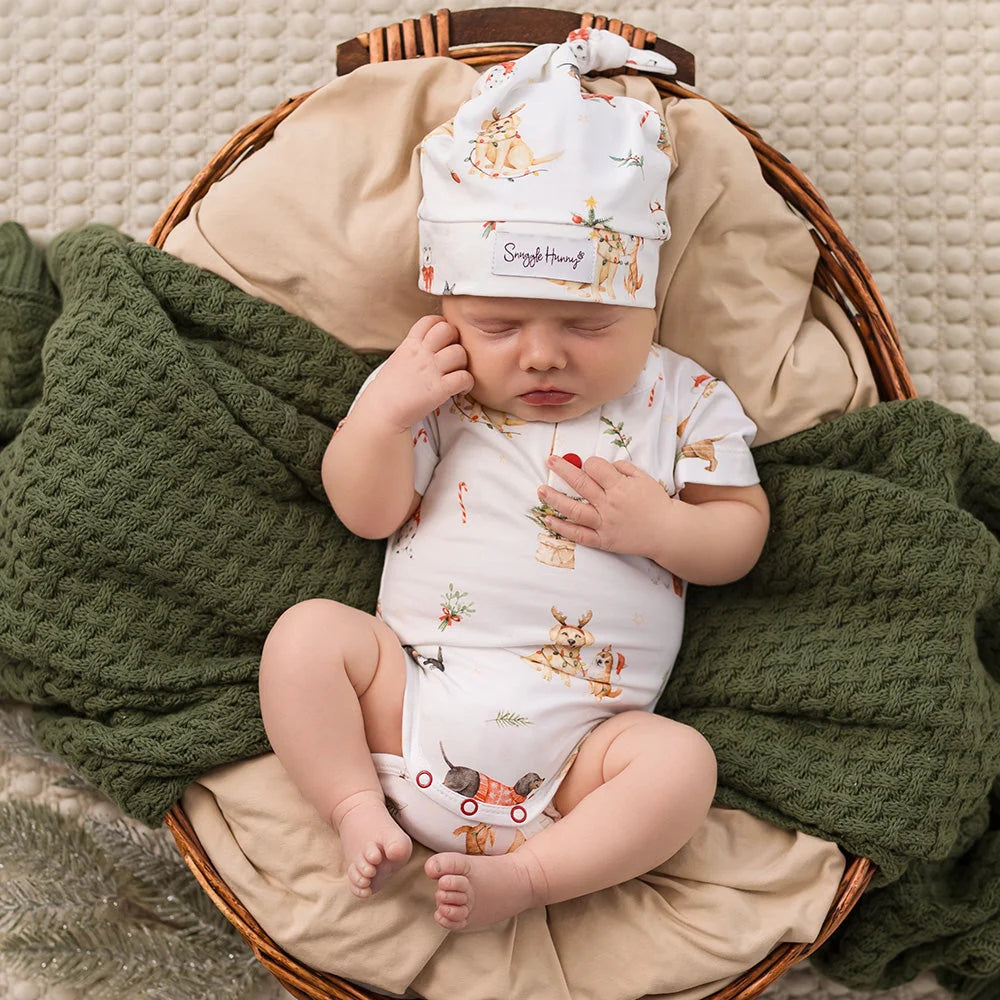 Christmas Pups Short Sleeve Bodysuit