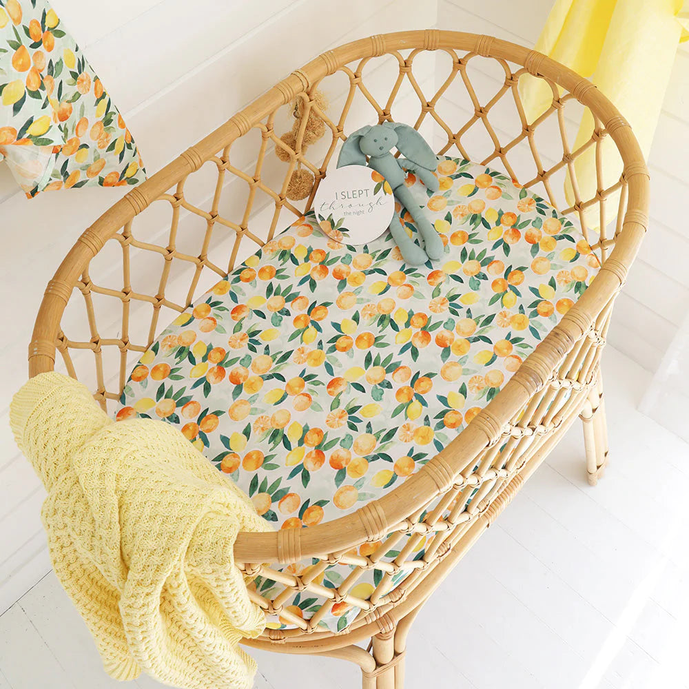 Citrus Squeeze Bassinet Sheet