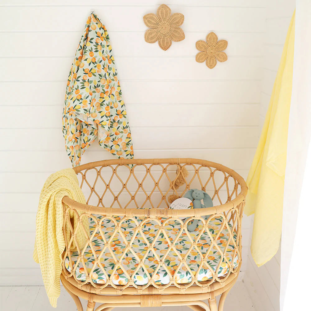 Citrus Squeeze Bassinet Sheet