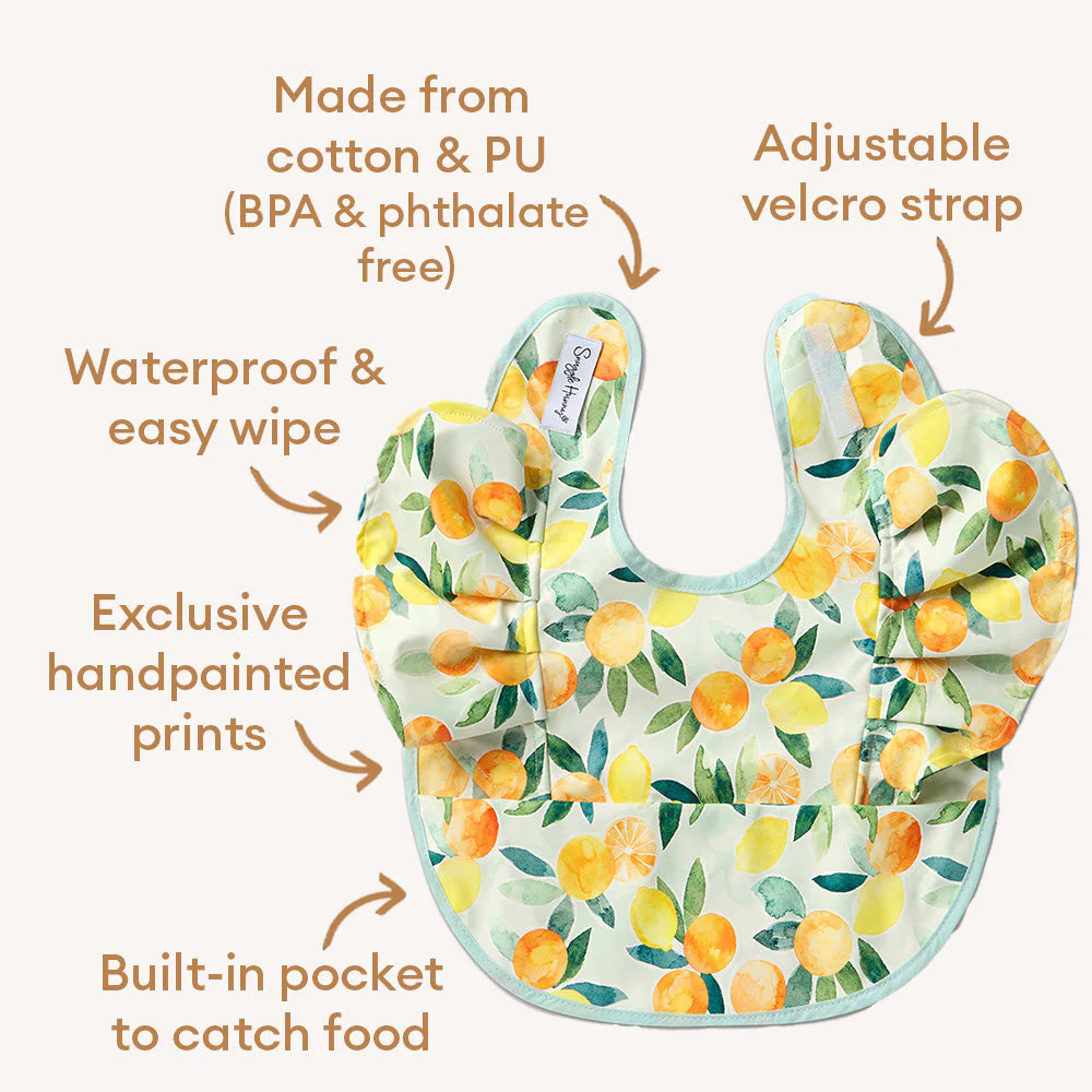 Citrus Squeeze Frill Snuggle Bib