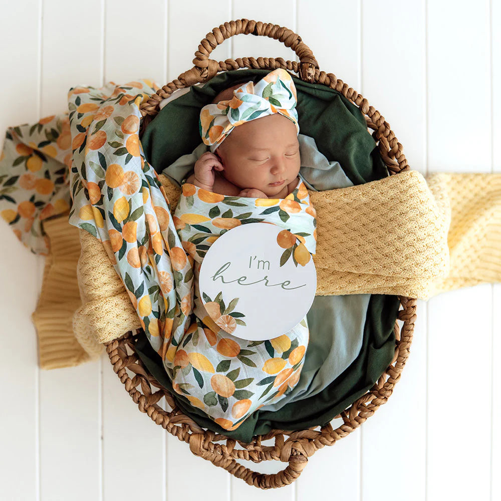 Citrus Squeeze Muslin Wrap