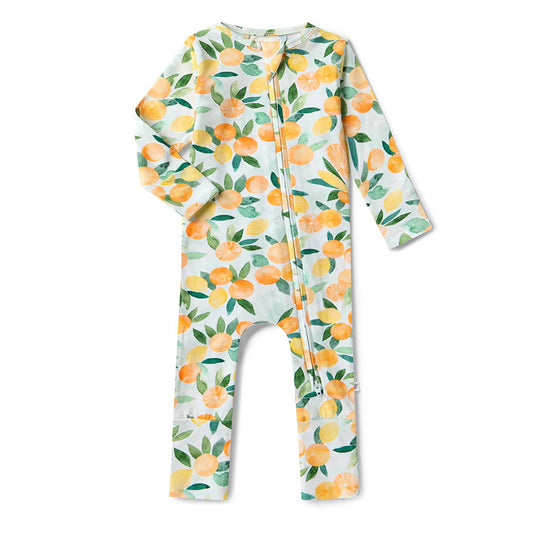Citrus Squeeze Snugglesuit Convertible Romper