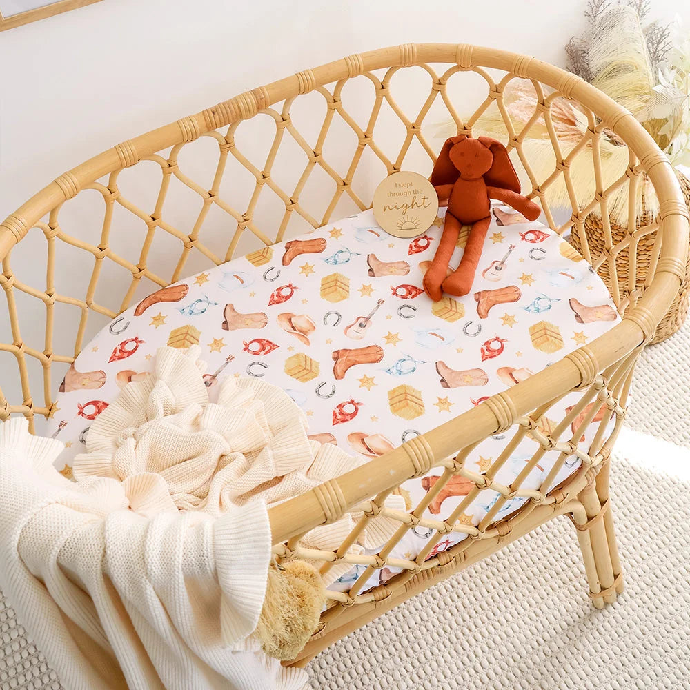 Cowboys Bassinet Sheet