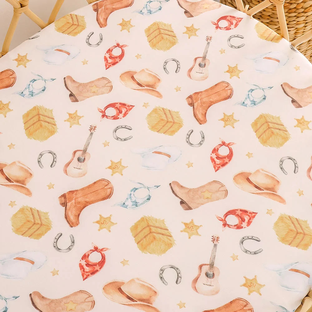 Cowboys Bassinet Sheet