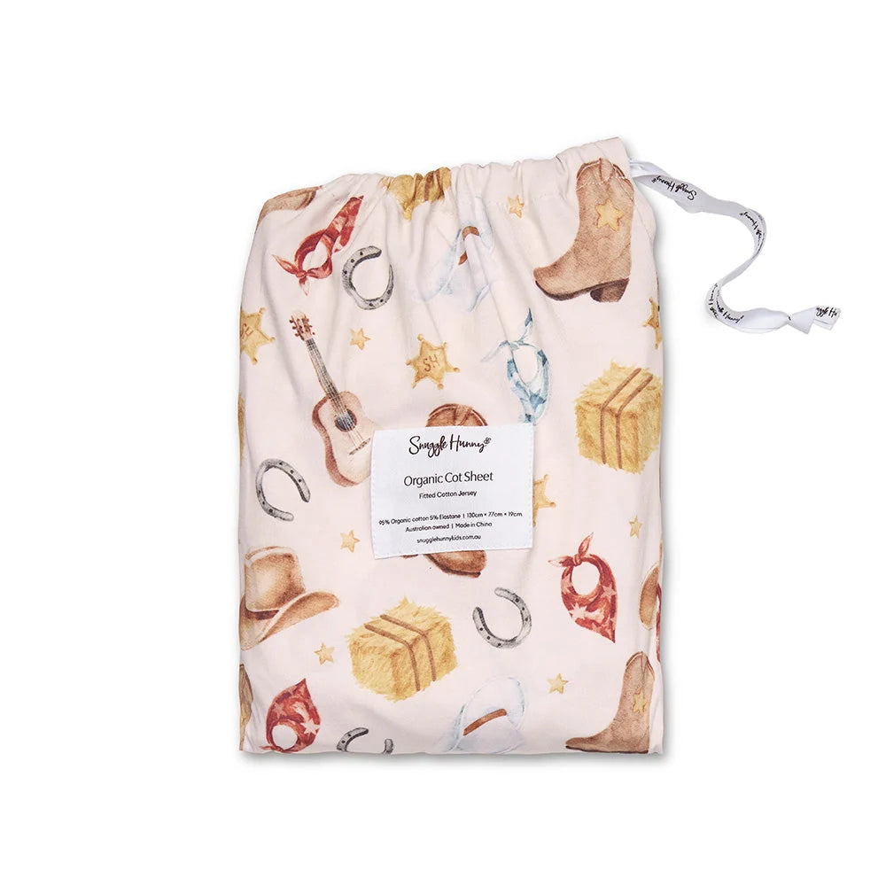 Cowboys Cot Sheet