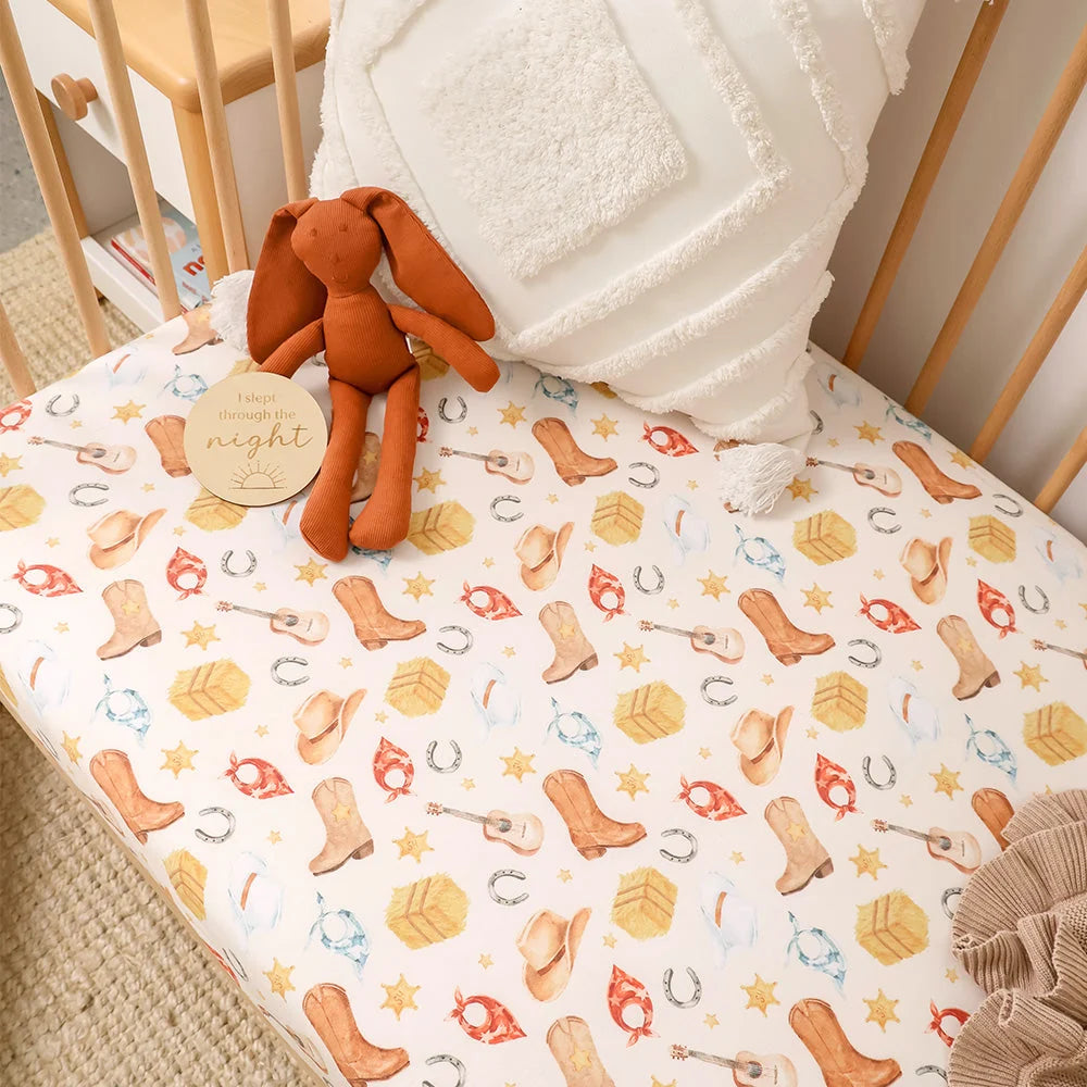 Cowboys Cot Sheet