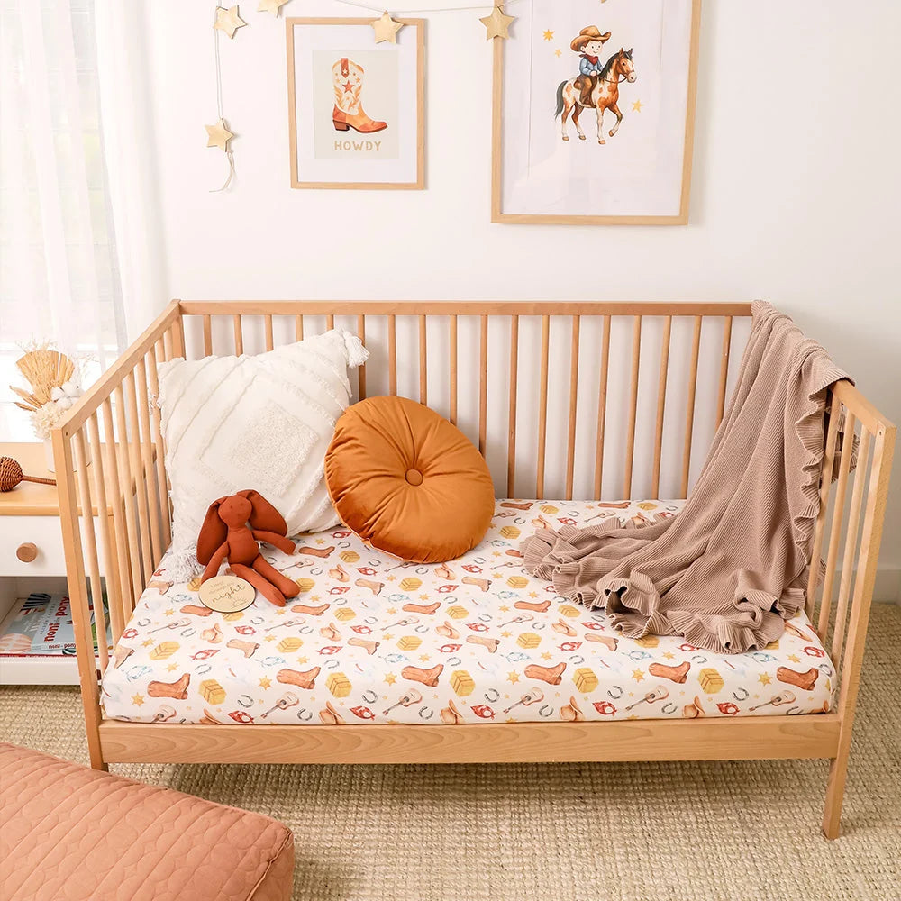 Cowboys Cot Sheet