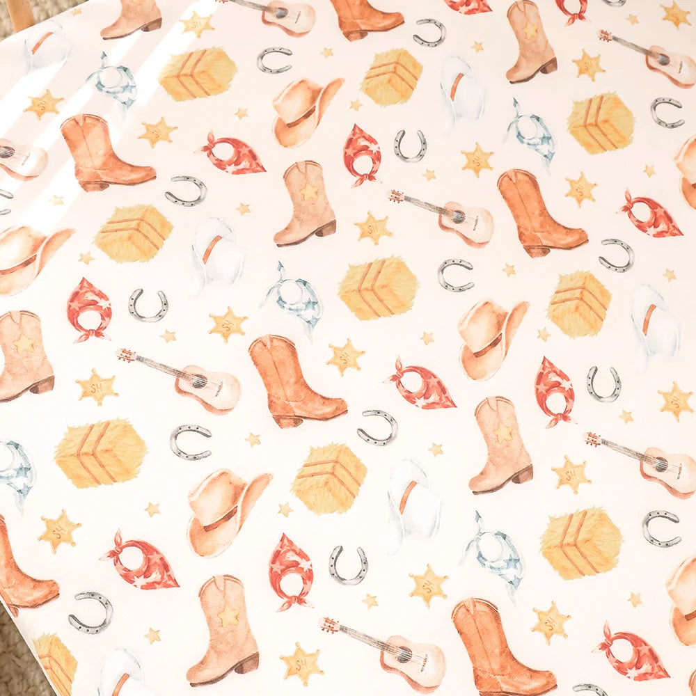Cowboys Cot Sheet