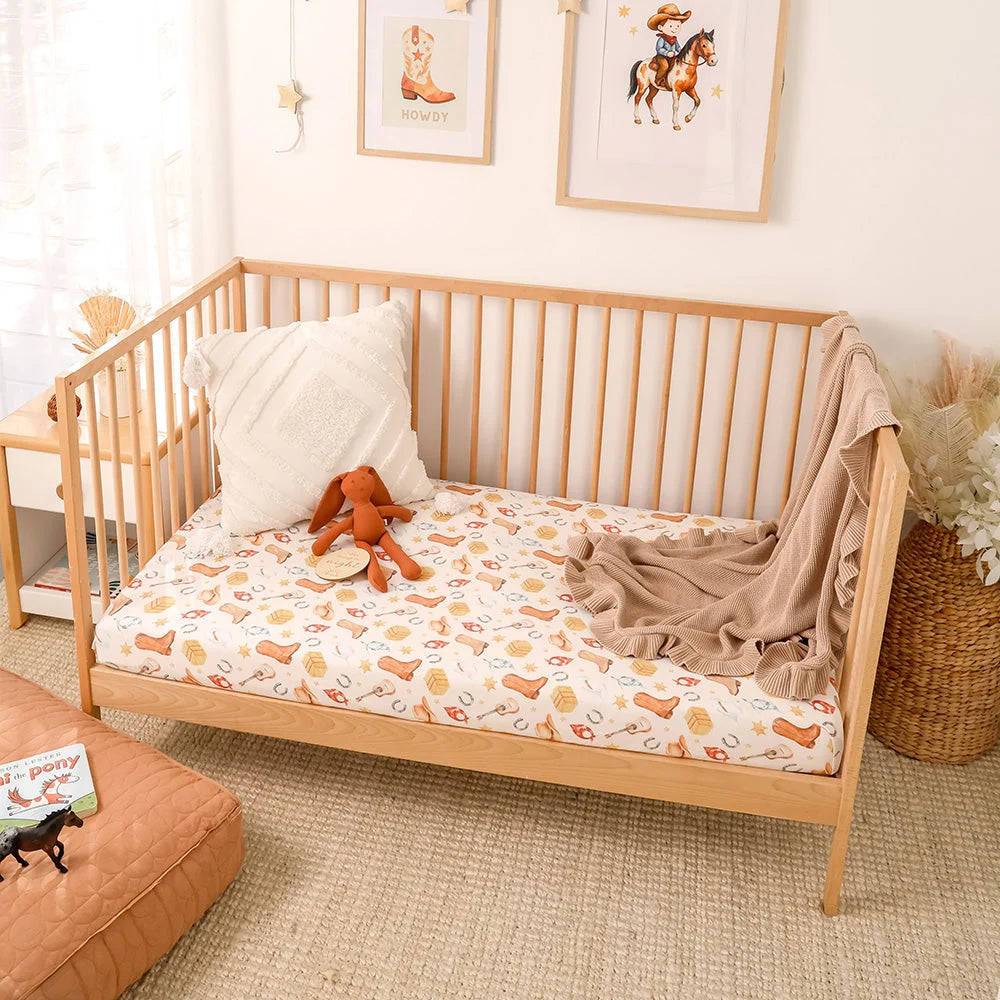 Cowboys Cot Sheet