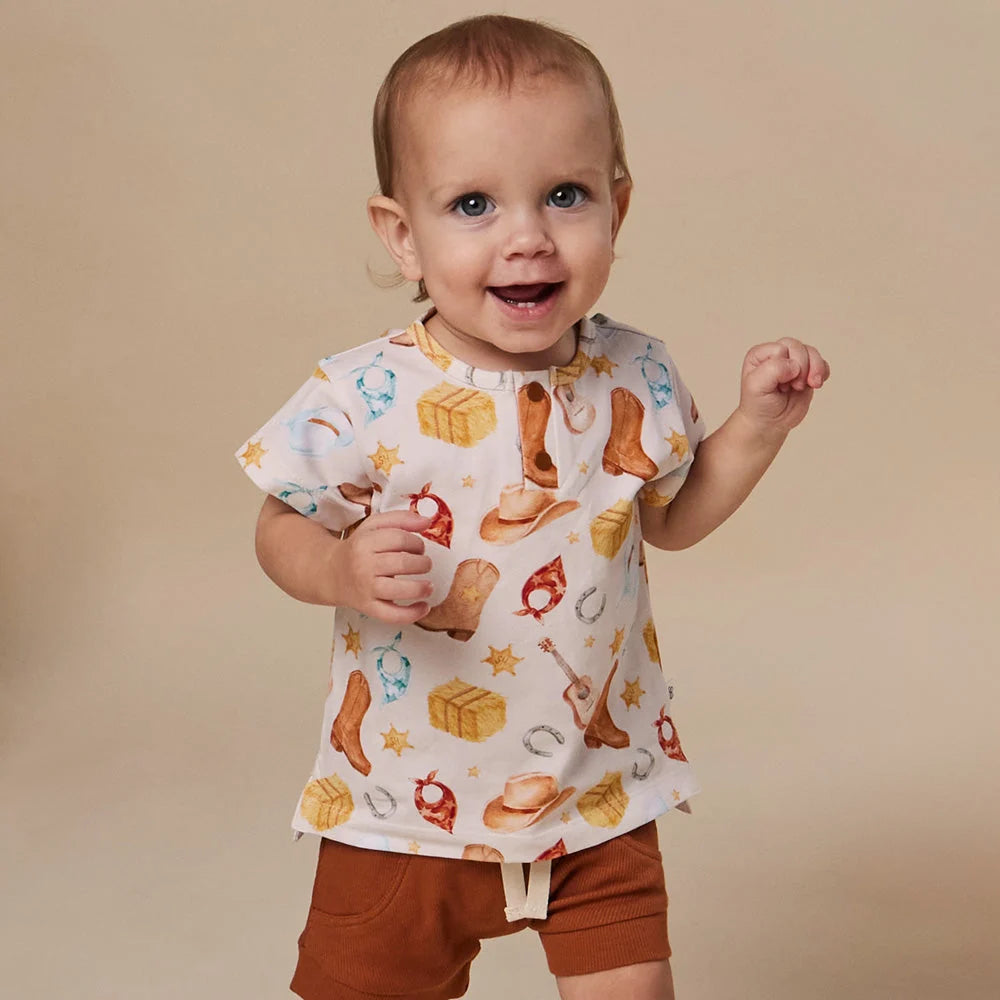 Cowboys Short Sleeve Top