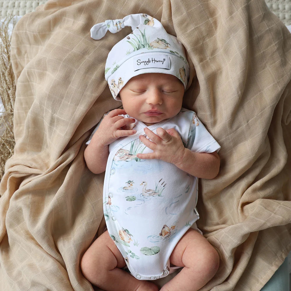 Duck Pond Short Sleeve Kimono Bodysuit