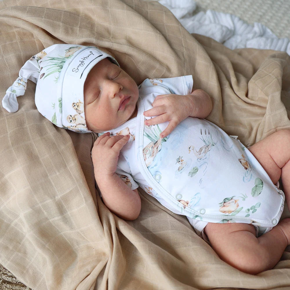 Duck Pond Short Sleeve Kimono Bodysuit