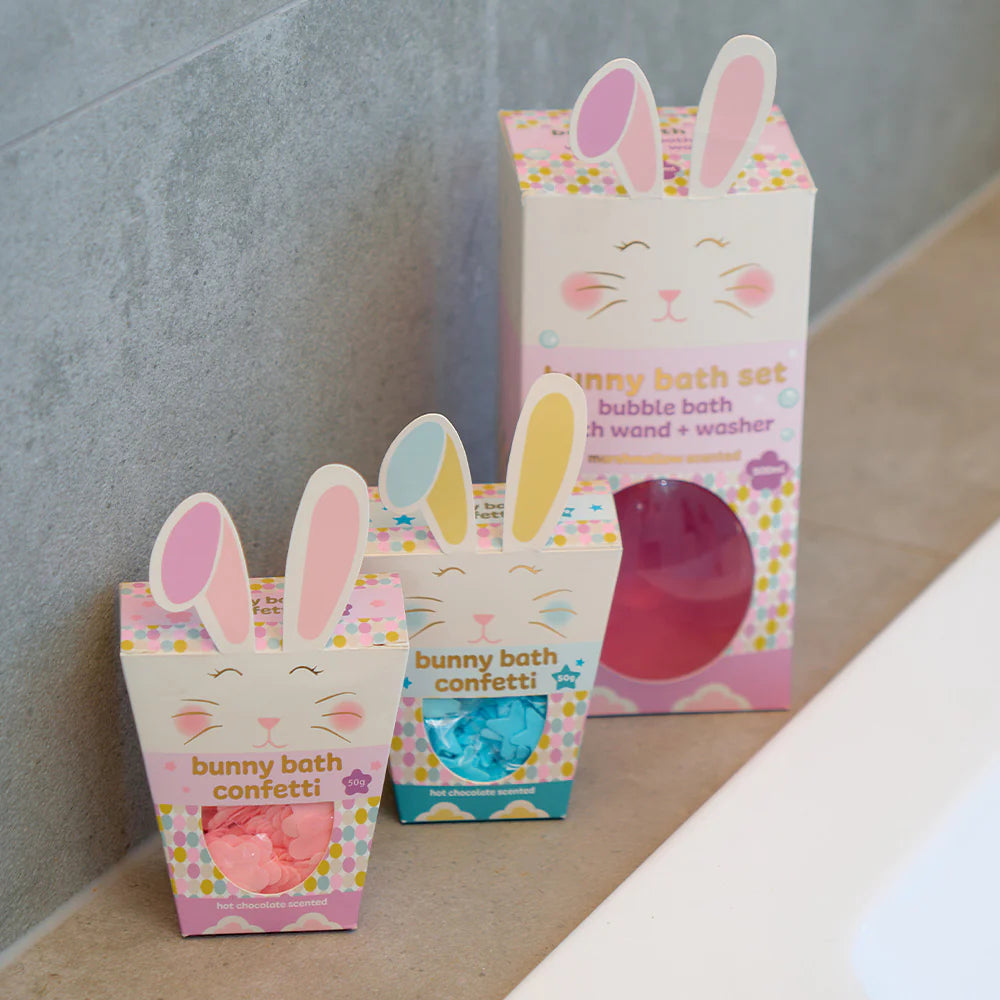 Bunny Bath Confetti Blue
