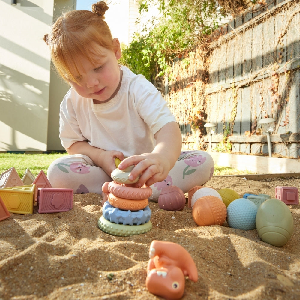 Eco-Friendly Dinosaur Stacker