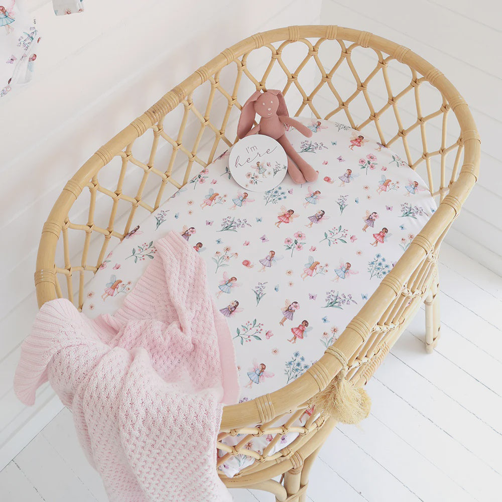 Fairy Garden Bassinet Sheet