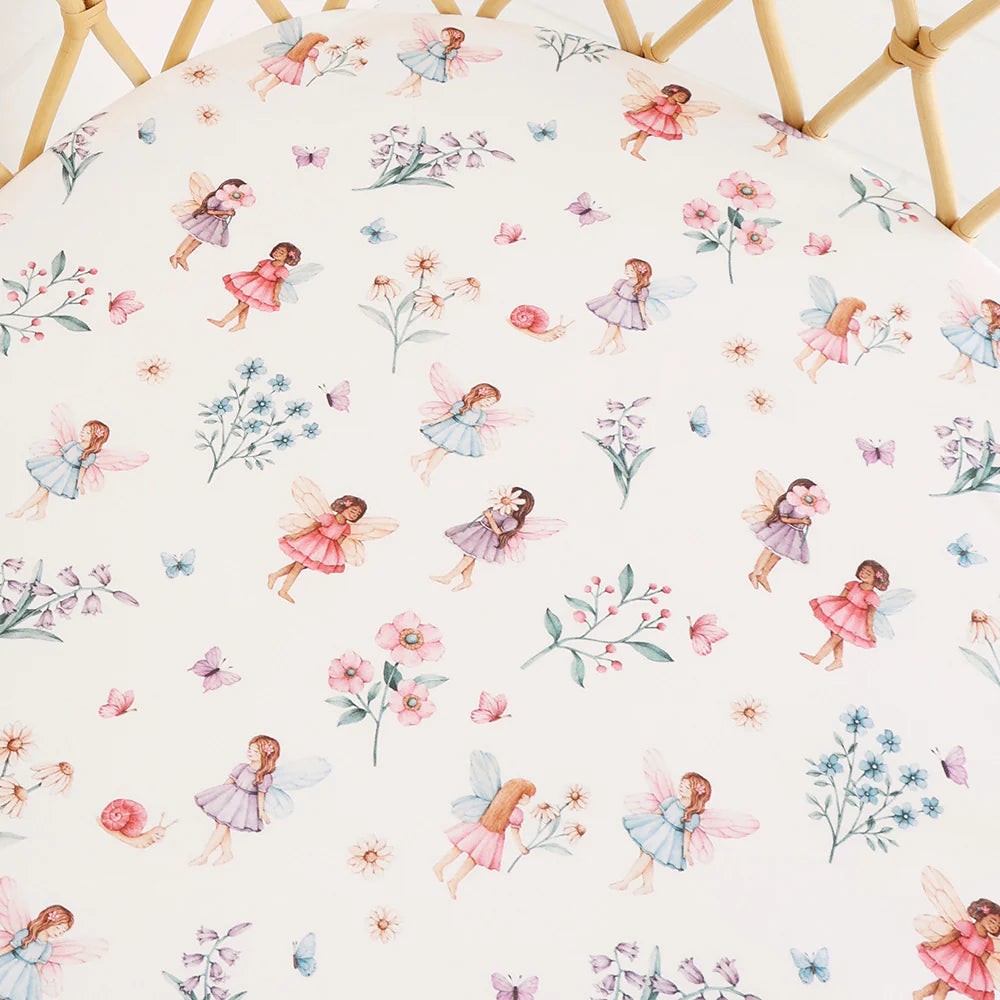Fairy Garden Bassinet Sheet