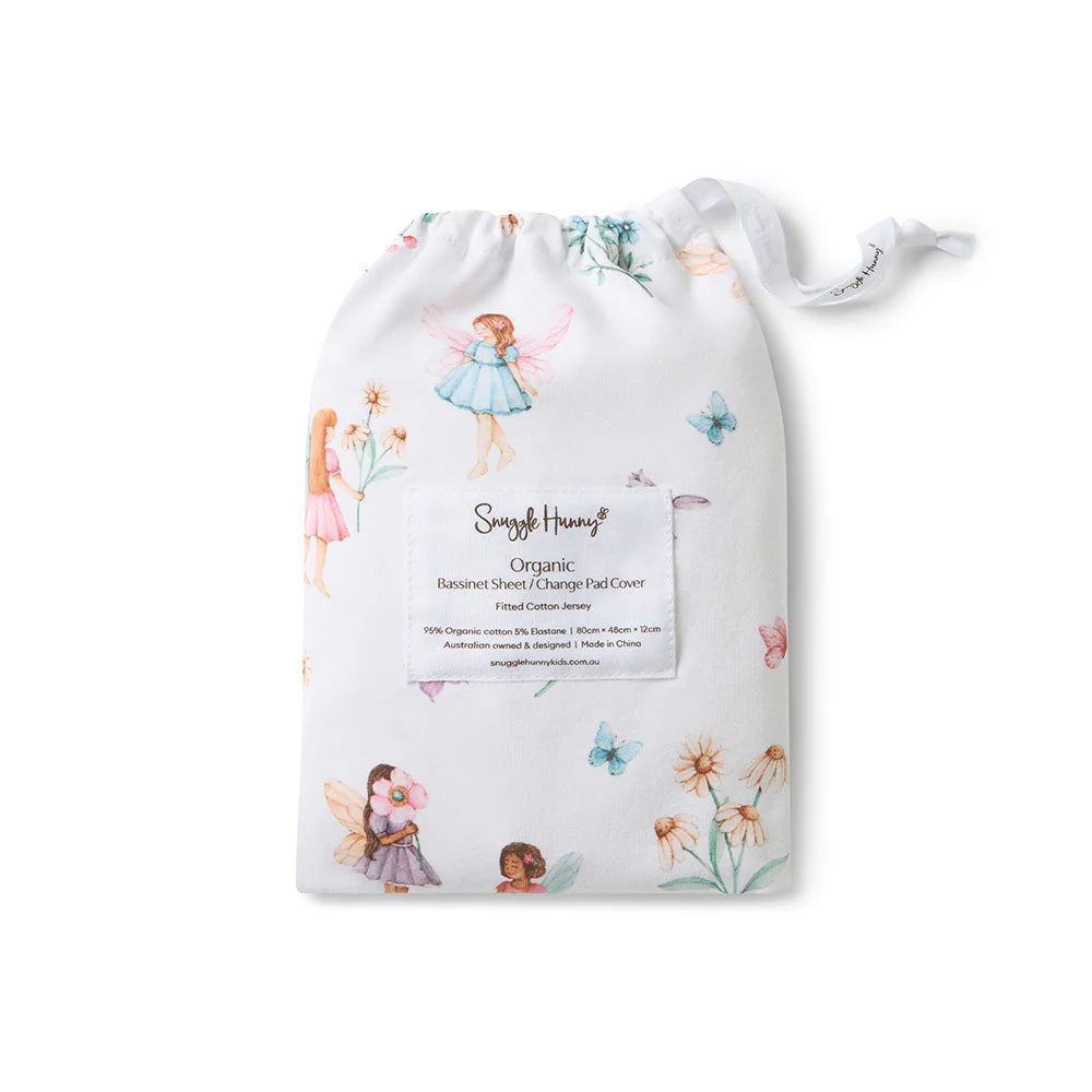 Fairy Garden Bassinet Sheet
