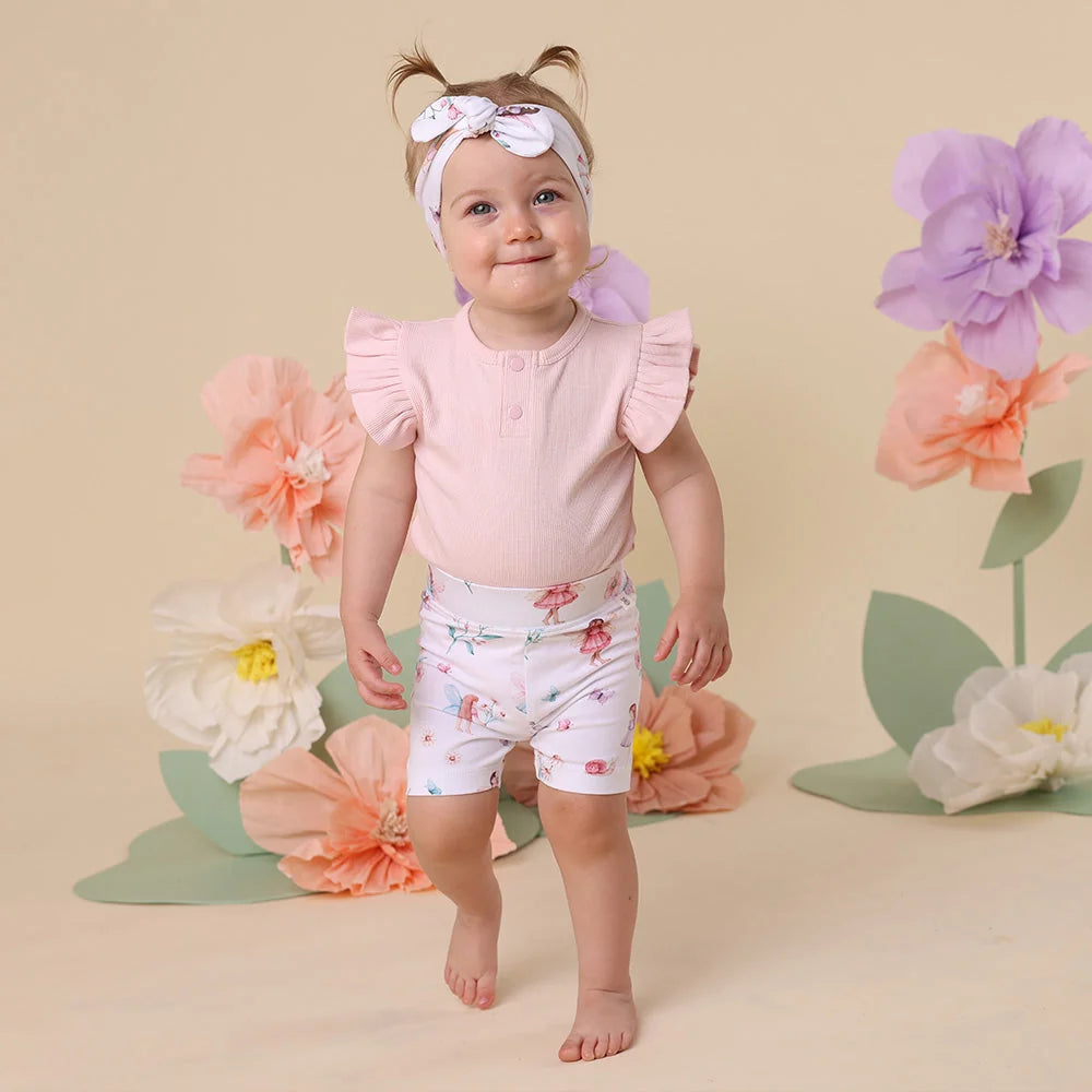 Baby Pink Short Sleeve Bodysuit
