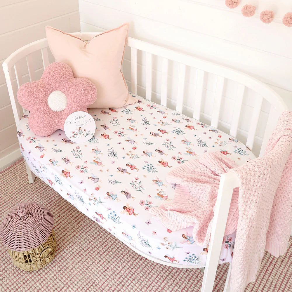 Fairy Garden Cot Sheet